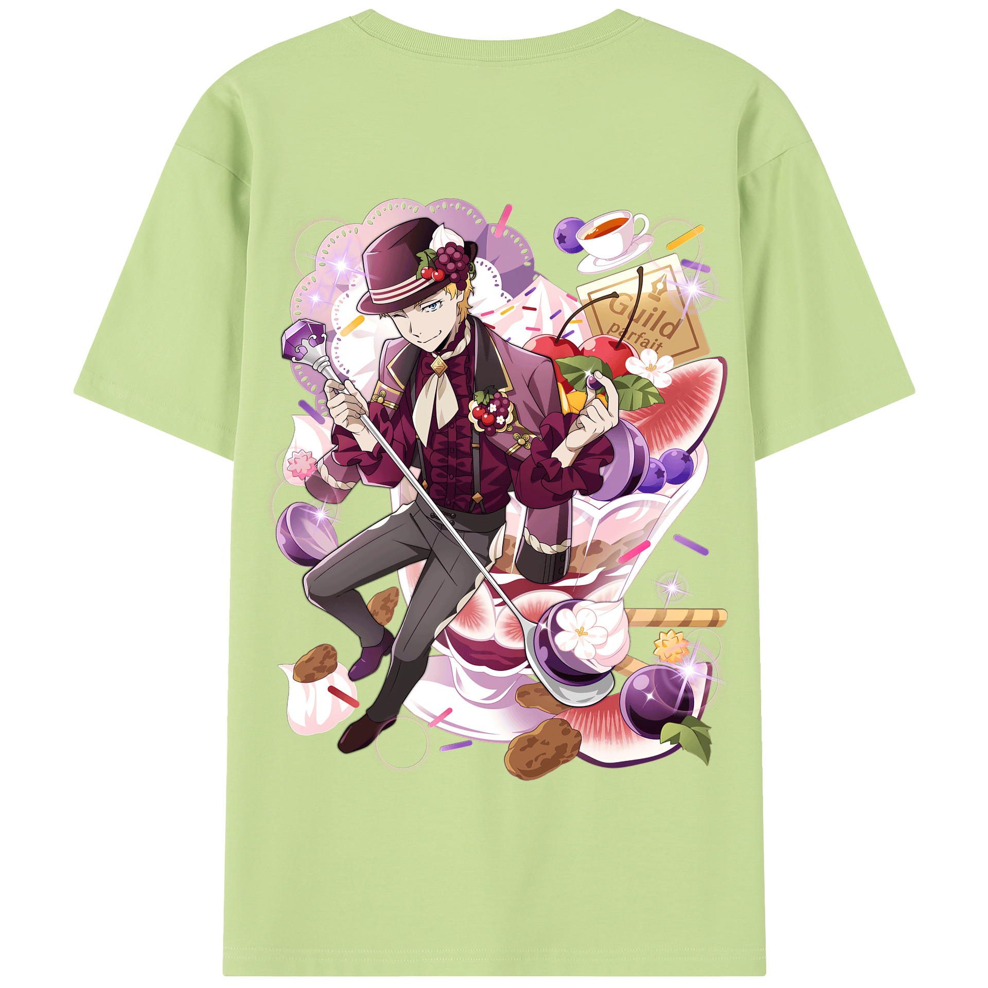 （画像用） 文豪ストレイドッグス Bungo Stray Dogs 綿100％半袖Tシャツ（背面プリント）
